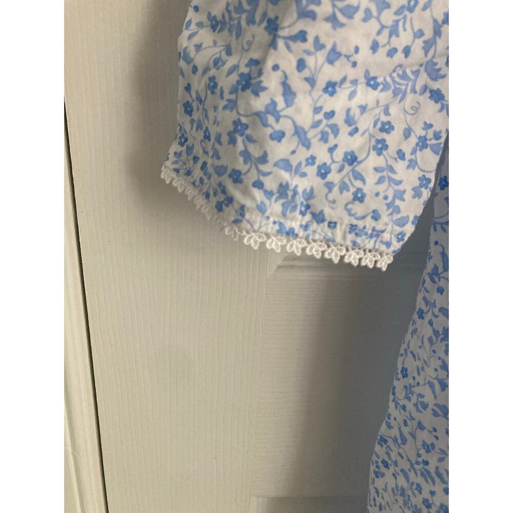 Eileen West - Floral w/Flower Lace Granny Core/Cottage Core/Luxury Nightgown-M - Picture 5 of 11